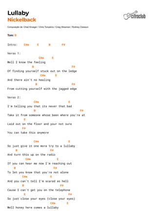 Cifra Club - Nickelback - Lullaby.pdf
