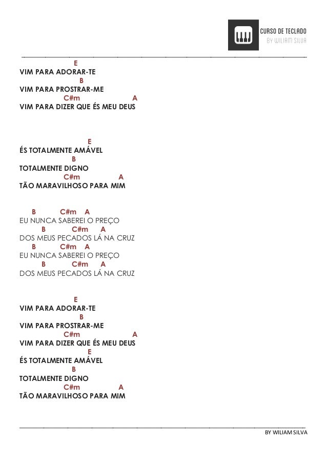 Cifras Para Teclado Gospel cifras para teclado gospel