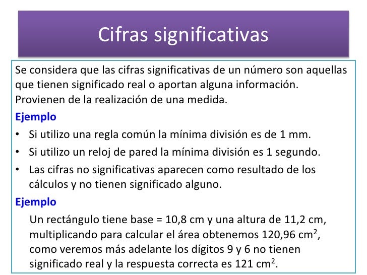Cifras significativas