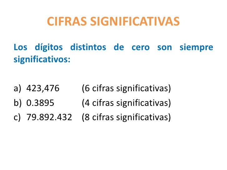 Que Son Las Cifras Significativas Que Son Las Cifras Significativas