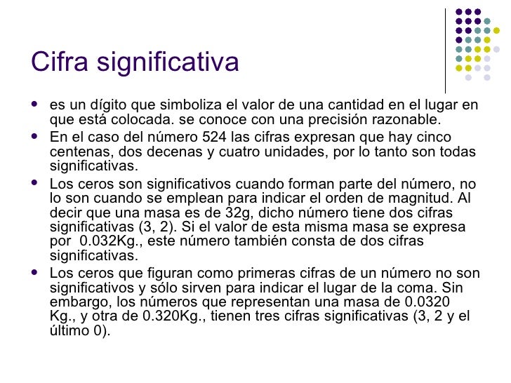 Cifras Significativas