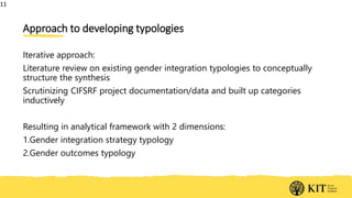 Gender and food systems research: Key lessons from the Canadian International Food Security Research Fund