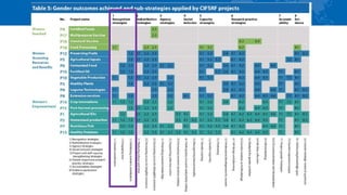 Gender and food systems research: Key lessons from the Canadian International Food Security Research Fund