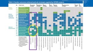 Gender and food systems research: Key lessons from the Canadian International Food Security Research Fund