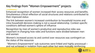 Gender and food systems research: Key lessons from the Canadian International Food Security Research Fund
