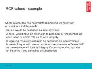 Inessential Examples Harmonizing serials within the framework of international standards ...