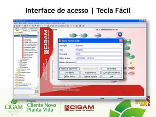Interface de acesso | Tecla Fácil
 