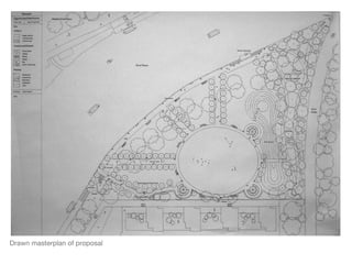 Drawn masterplan of proposal 