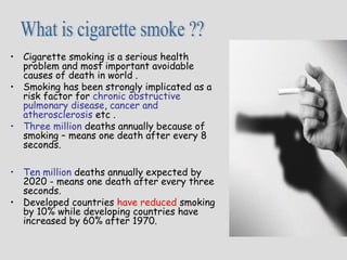 define cigarette smoking Cigarette smoke and oxidative stress