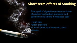 Cigarette smoking and its ill effects