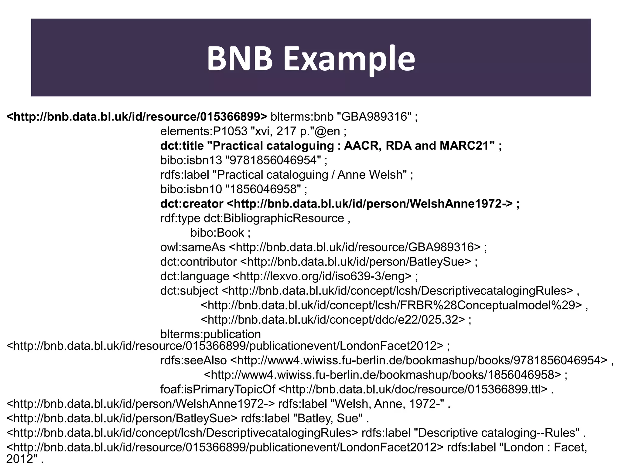 BIBFRAME and Moving Away From MARC | PPTX | Desktop Publishing ...