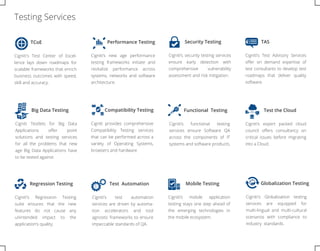 Cigniti Independent Software Testing Services | PDF