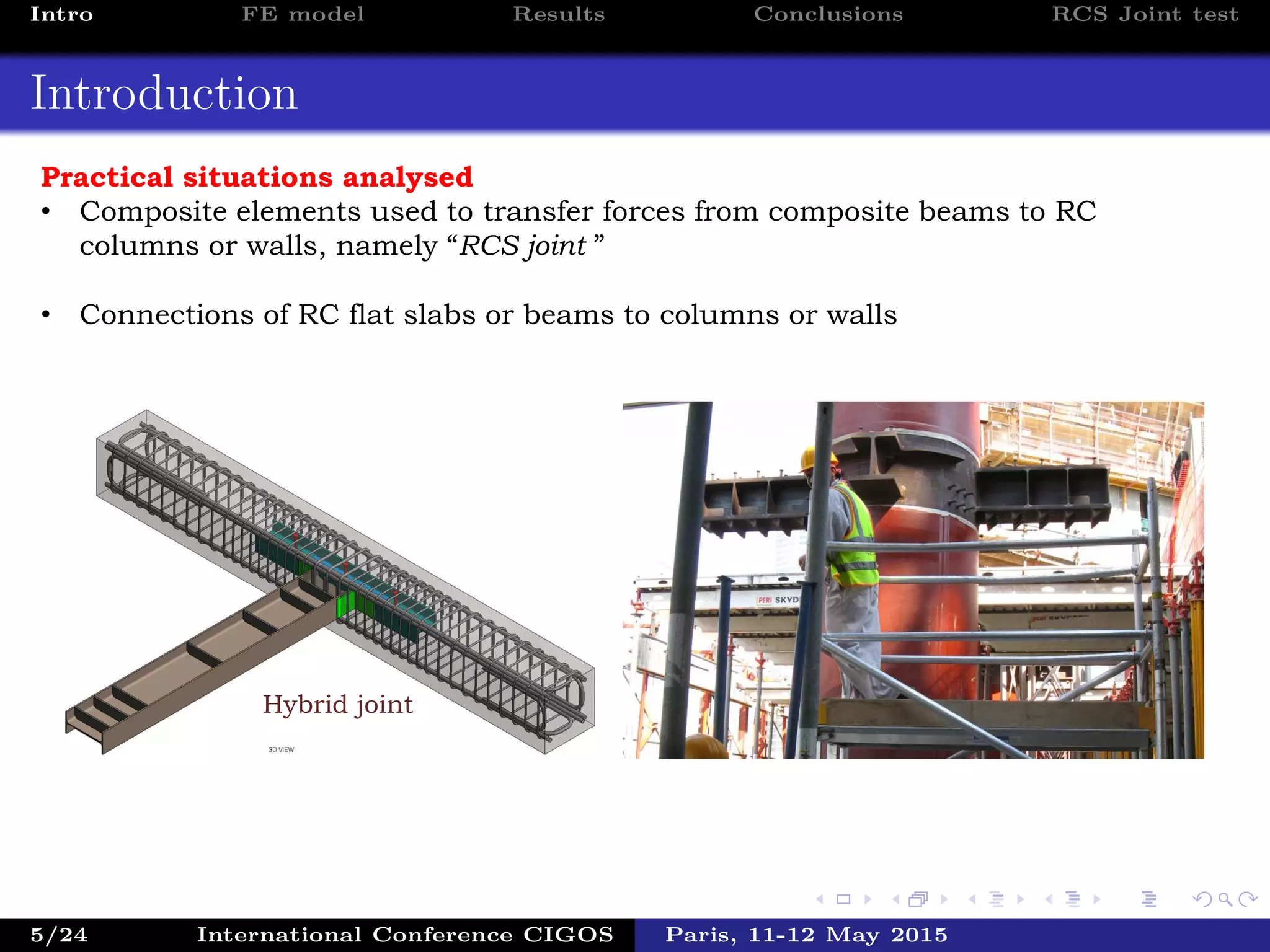 Finite Element analysis of a hybrid RCS beam-column connection | PDF