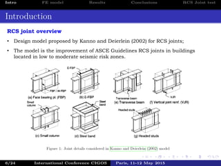 Finite Element analysis of a hybrid RCS beam-column connection | PDF