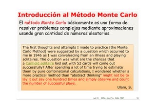 El Método Monte Carlo en la evaluación de riesgos de la SI | PDF