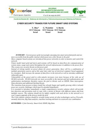 CYBER SECURITY TRANDS FOR FUTURE SMART GRID SYSTEMS | PDF