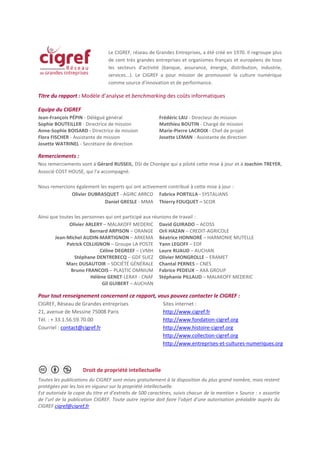 Modele D Analyse Et De Benchmarking Des Couts Informatiques