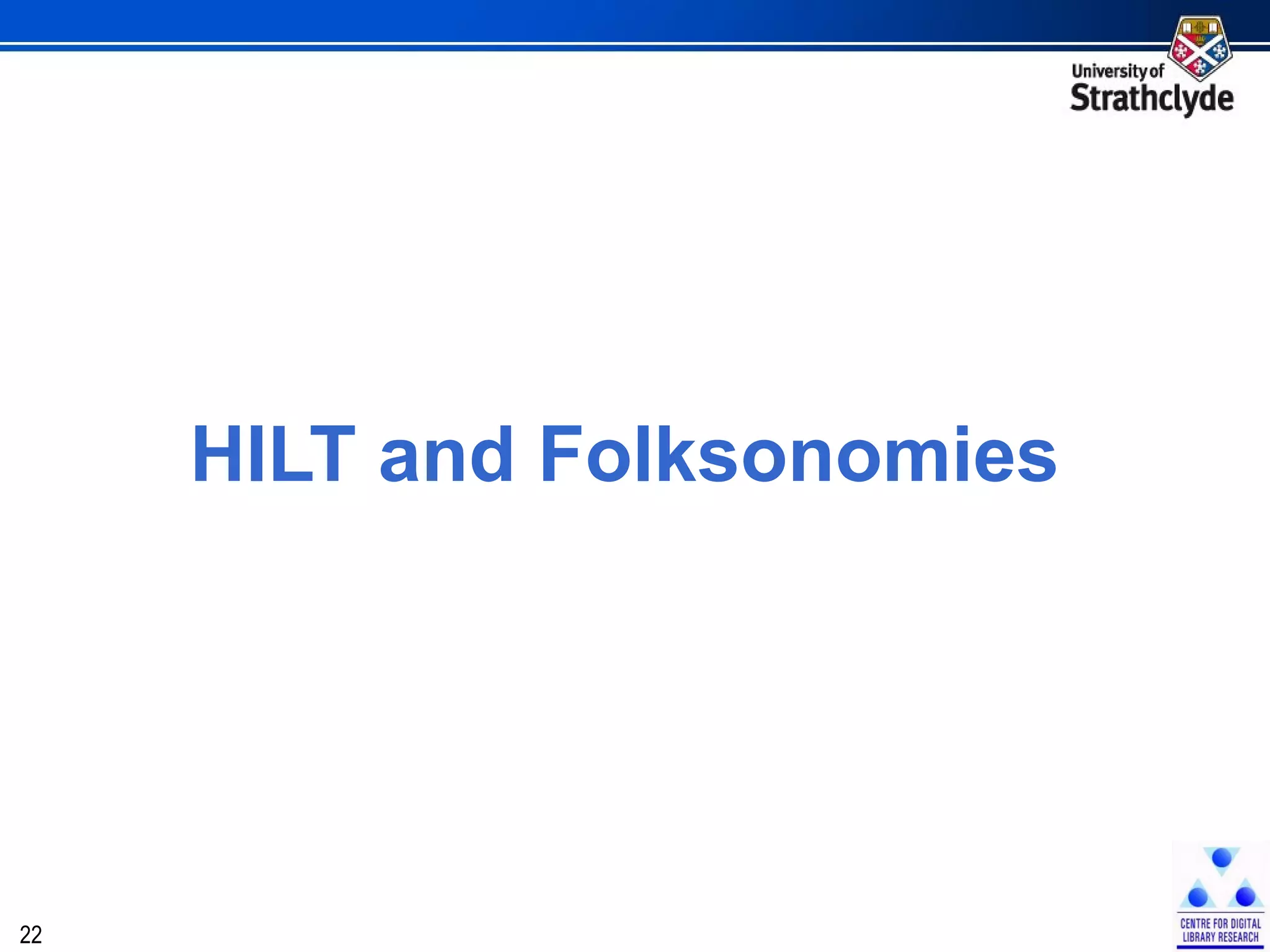 HILT and Folksonomies 