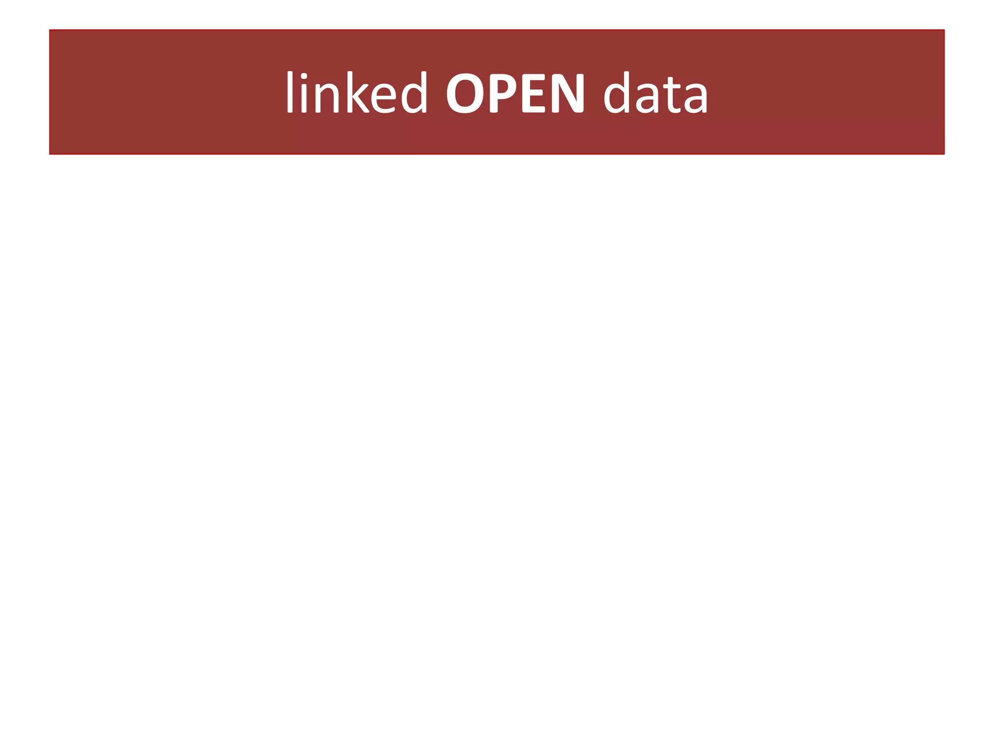 linked OPEN data

 