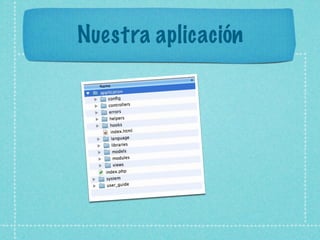 Nuestra aplicación
 