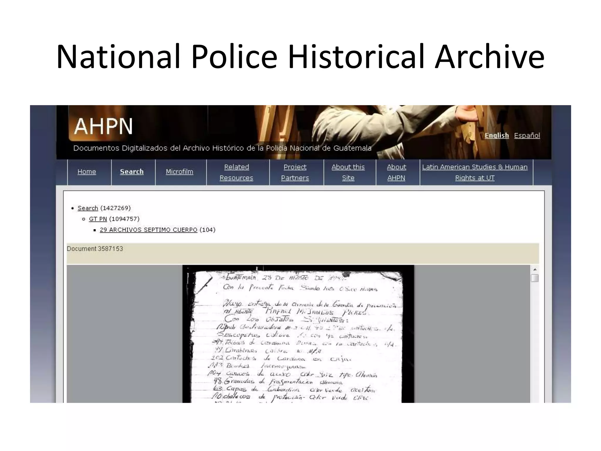 National Police Historical Archive
 