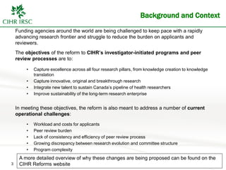 Research Week 2014: CIHR: Opportunities, Eligibility, and Strategies for Success