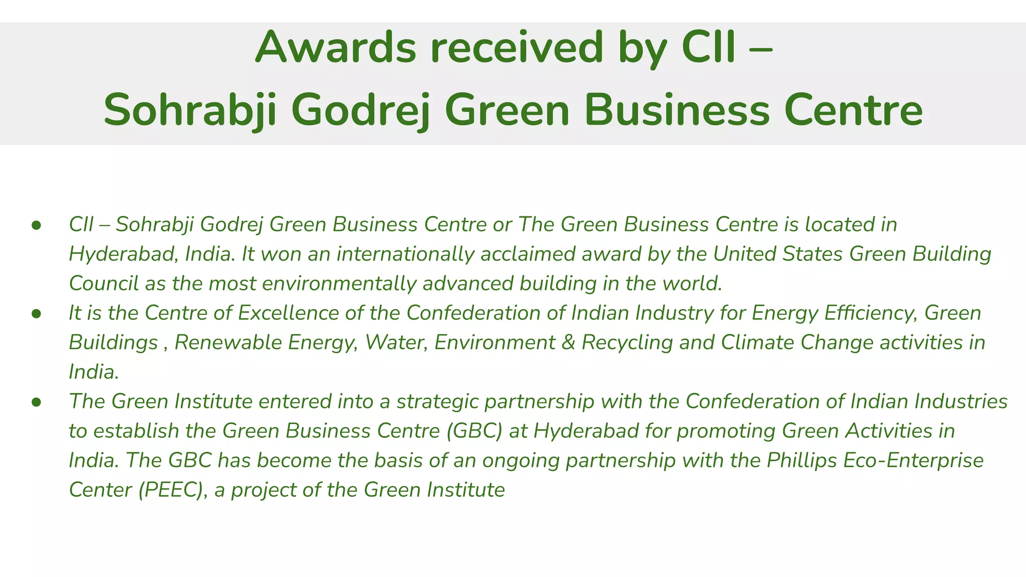 CII-SOHRABJI GODREJ | PDF