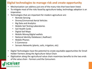 Indian agriculture: Mechanization to Digitization