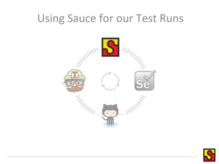 Using Sauce for our Test Runs
 
