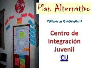 Plan Alternativo  Niñez y Juventud  Centro de  Integración  Juvenil CIJ 