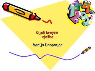 Cijeli brojevi
     vježba

Marija Draganjac
 