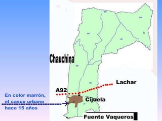 . En color marrón, el casco urbano hace 15 años -------------------------  