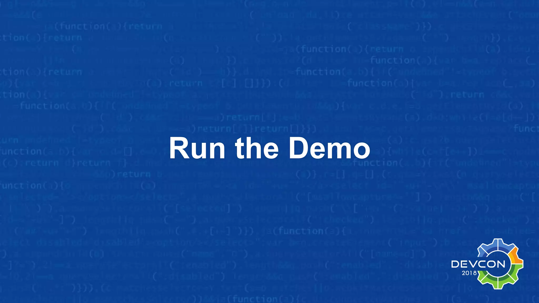 Run the Demo 
