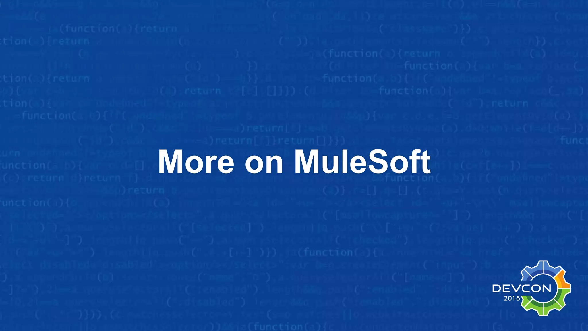 More on MuleSoft 