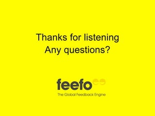 Thanks for listening
Any questions?

 