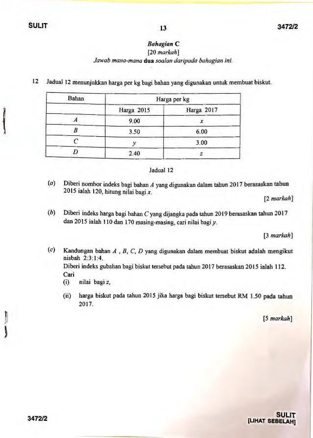 Soalan Percubaan Spm 2019 Add Math Selangor - Bca Contoh