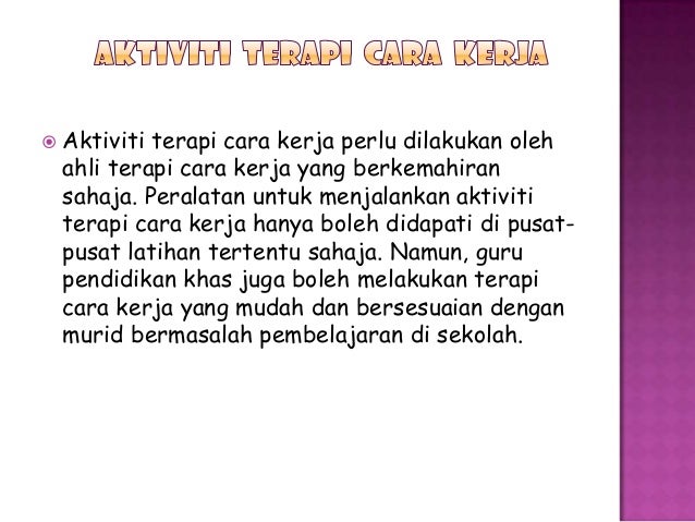 audiologi dan terapi cara kerja pendidikan khas