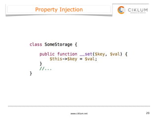 Property Injection




             www.ciklum.net   20
 