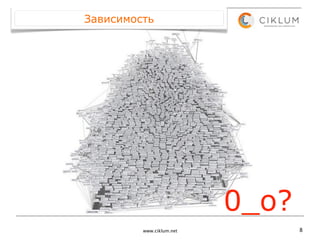 Зависимость




                          0_о?
         www.ciklum.net          8
 