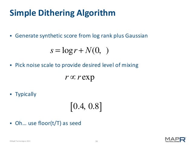 Simple Dithering Algorithm Generate