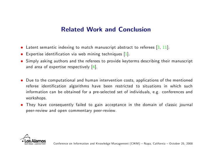 An Algorithm To Determine Peer Reviewers An Algorithm To Determine Peer Reviewers
