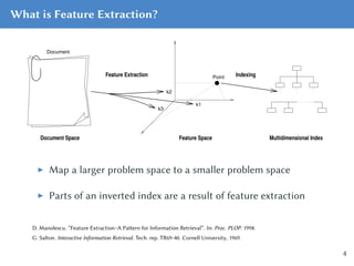 Feature Extraction for Large-Scale Text Collections | PDF