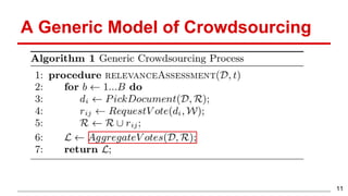 A Generic Model of Crowdsourcing
11
 