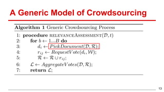 A Generic Model of Crowdsourcing
13
 