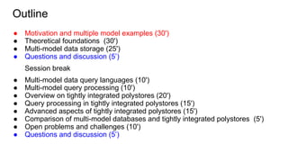 Multi-model Databases and Tightly Integrated Polystores | PDF