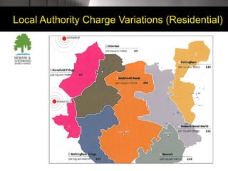 Local Authority Charge Variations (Residential)
 
