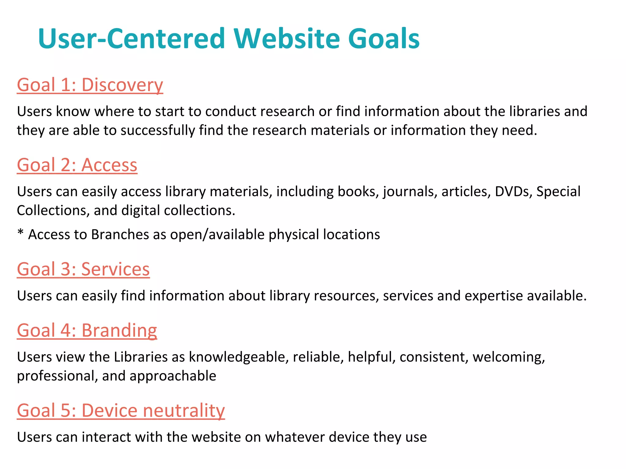 Moving Forward: Redesigning UNC's Library Website
