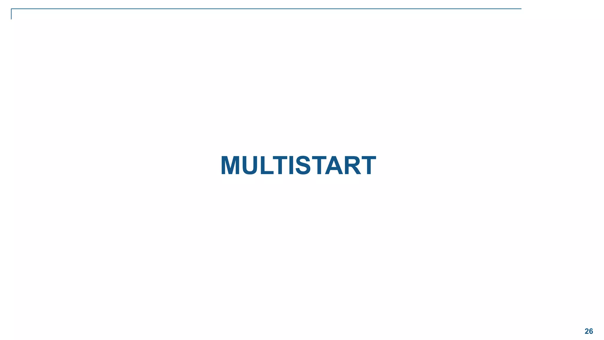 26
MULTISTART
 