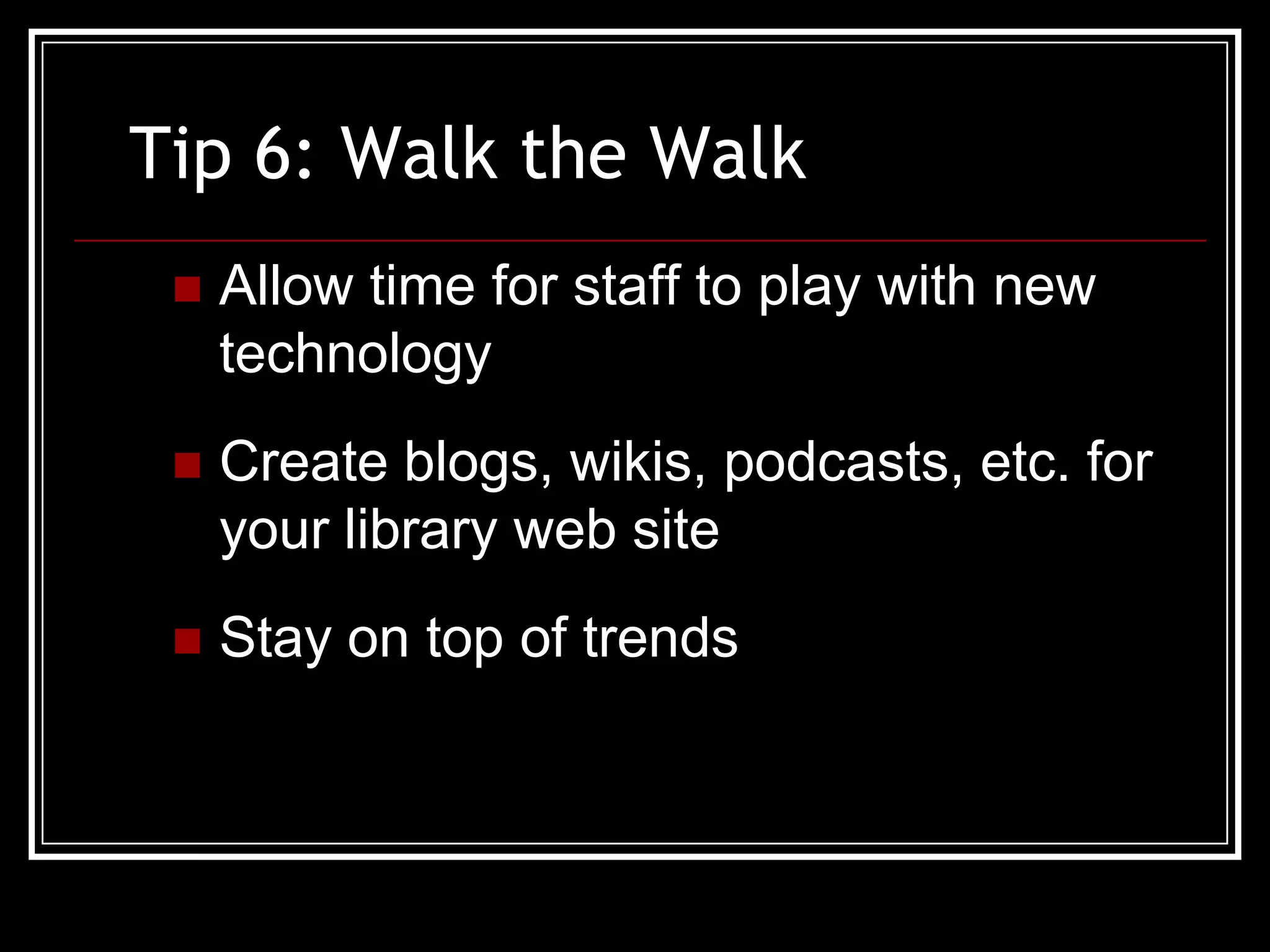 Top Tips for Teaching 2.0 Classes