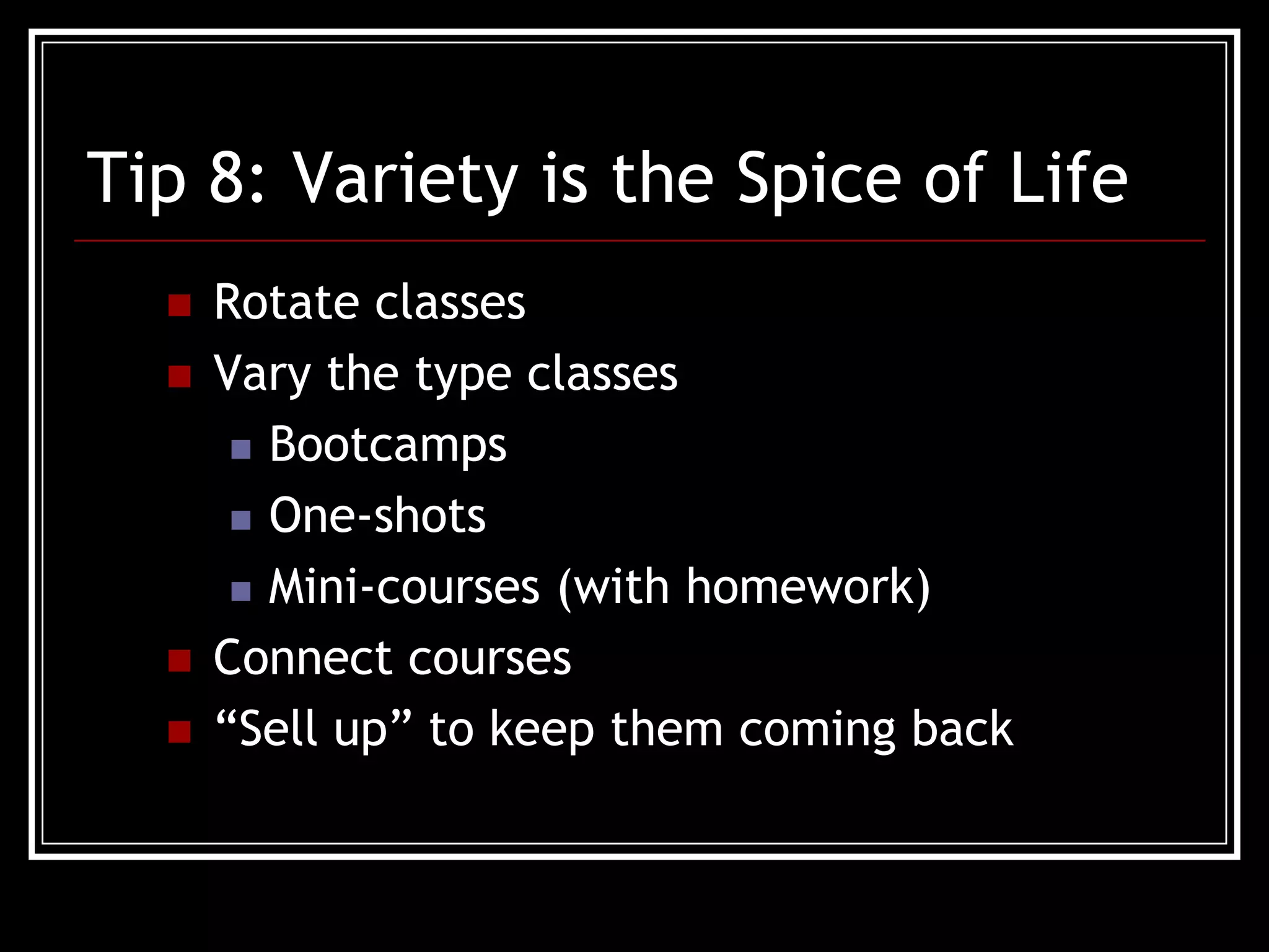 Top Tips for Teaching 2.0 Classes